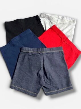 Kids Girls Size 6 / 6x Pull On Elastic Waist Bike Shorts Bundle Lot of 5